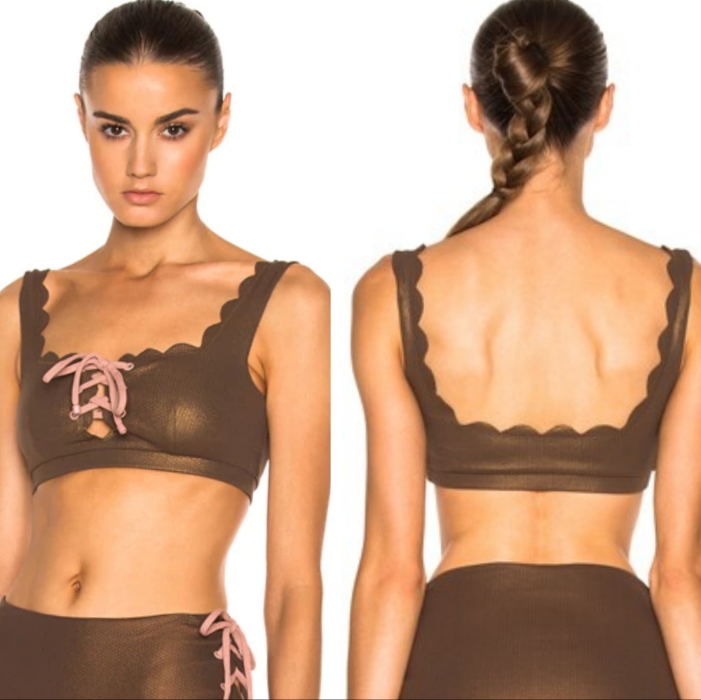 Marysia Swim Palm Springs Bikini Tie Top Size XS